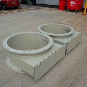 Two no scrubber tower mist eliminator sections.