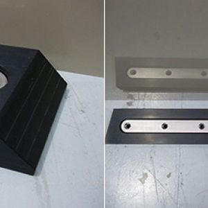 C.N.C machined Nylon block and machined stainless steel bar for oil industry support ship use