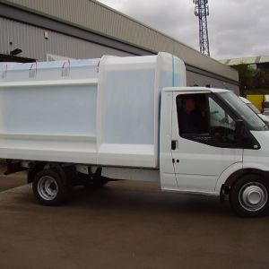 Garden waste refuse truck