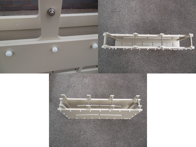 Polypropylene masking box for electroforming aircraft parts