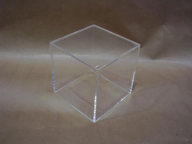 Clear acrylic museum exhibit display case