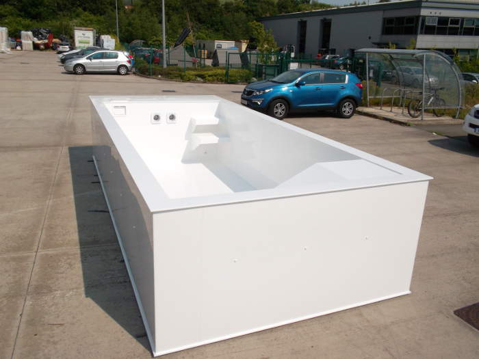 Polypropylene Hydrotherapy Dog Pool 5000mm x 2500mm x 1200mm.