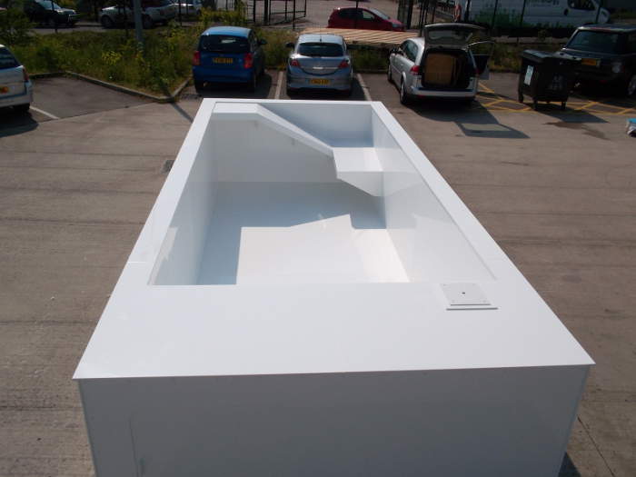 Polypropylene Hydrotherapy Dog Pool 5000mm x 2500mm x 1200mm.