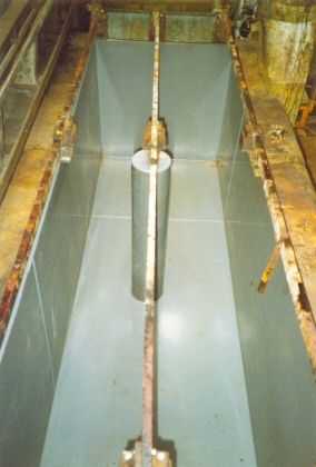 Lining of plating tank in P.V.C